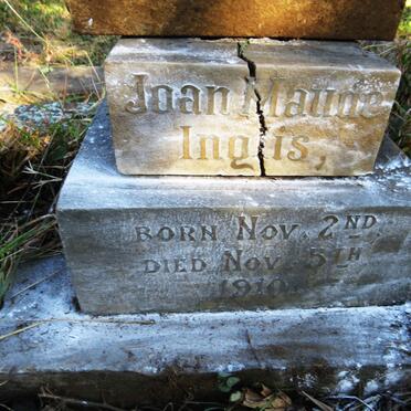 INGLIS Joan Maude 1910-1910