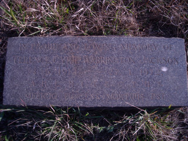 JACKSON Terence Cyril Warrington 19??-1972