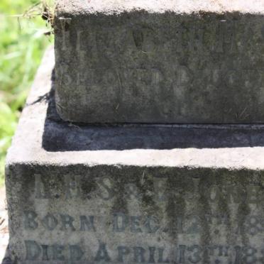 JONES Elizabeth Mary 1886-1888