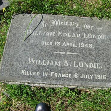 LUNDIE William Edgar -1948 :: LUNDIE William A. -1916