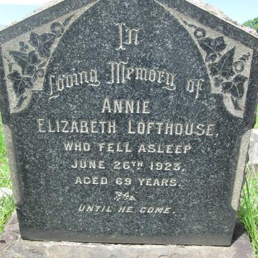 LOFTHOUSE Annie Elizabeth -1923