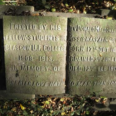 MACDONALD Donald 1882-1914