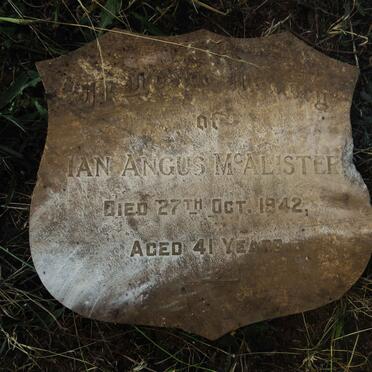 MCALISTER Ian Angus -1942