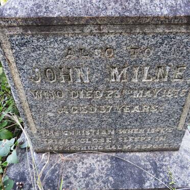 MILNE John -1876