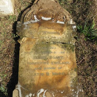 MORELAND Mary Alice nee BOAST 1846-1937