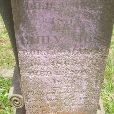 MOSS George 1854-1854 :: MOSS Emily 1865-1865
