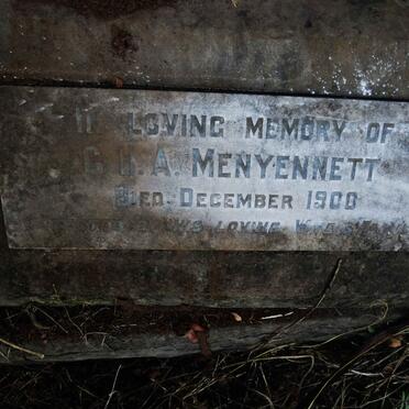 MENYENNETT G.H.A. -1900