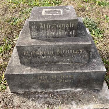 NICHOLLS Elizabeth -1923