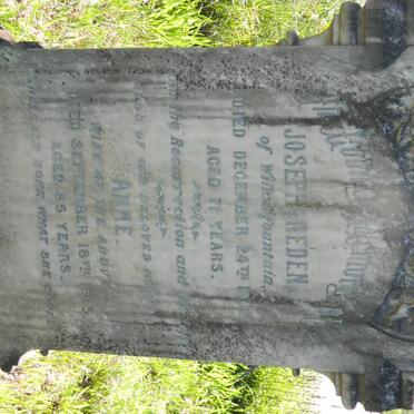 NEDEN Joseph -1902 &amp; Anne -1913