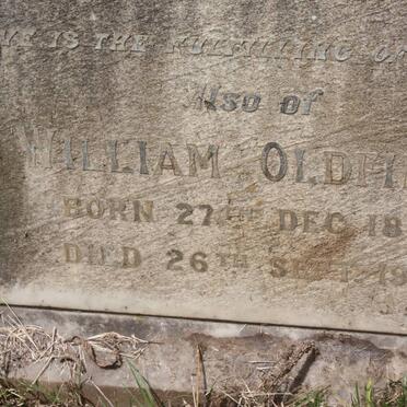 OLDFIELD William 1839-1933