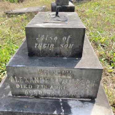 PATTERSON William Alexander -1930