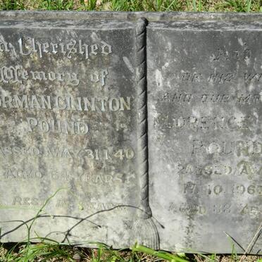 POUND Norman Clinton -1940 &amp; Florence May -1967