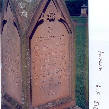 PEARSE Ebenezer -1868 & Sarah -1900