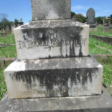 PAICE William Francis 1891-1906