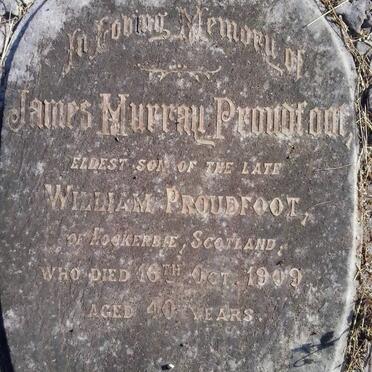 PROUDFOOT James Murray -1909