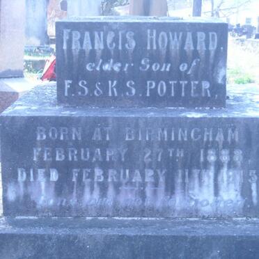 POTTER Francis Howard 1888-1915