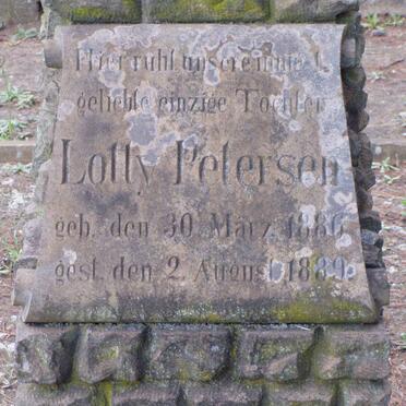 PETERSEN Lotty 1886-1889