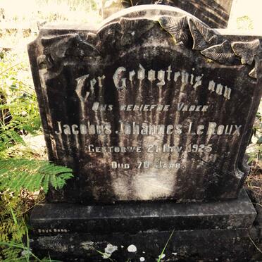 ROUX Jacobus Johannes, le -1925