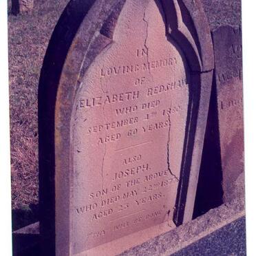 REDSHAW Elizabeth -1880 :: REDSHAW Joseph -1877