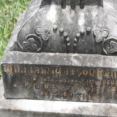 RAMSEY William Watson -1890