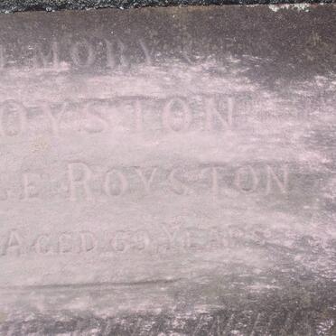 ROYSTON Mary E. -1888