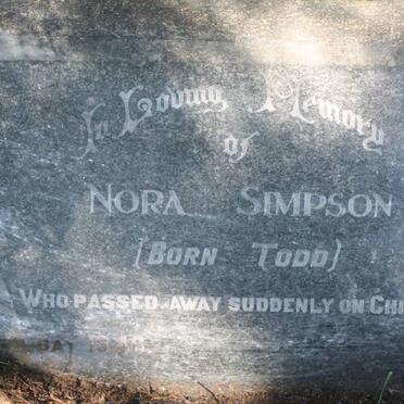 SIMPSON Nora nee TODD -1946