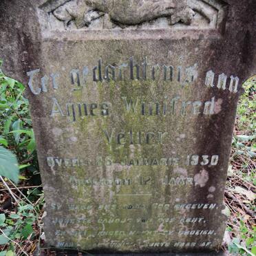 VETTER Agnes Winifred -1930