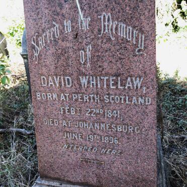 WHITELAW David 1841-1896