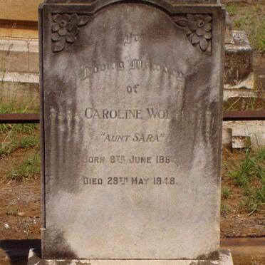 WOLHUTER Sara Caroline 1864-1948