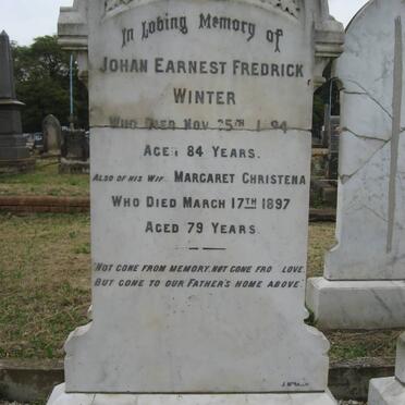 WINTER Johan Earnest Fredrick -1894 &amp; Margaret Christena -1897 :: BENDZULLA Albert Friedrich -1911 &amp; A.C. -1898