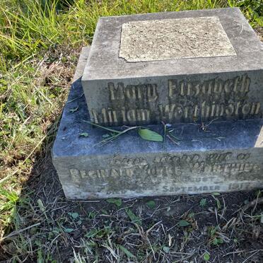 WORTHINGTON Mary Elizabeth Miriam 1865-1917