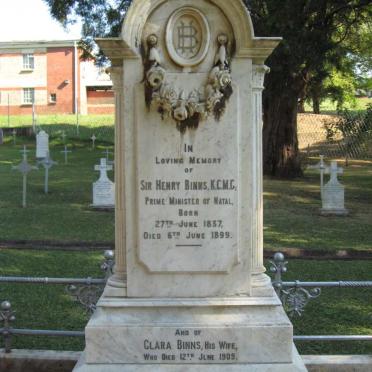 BINNS Henry 1837-1899 &amp; Clara -1909