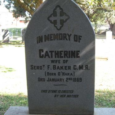 BAKER Cathrine nee O'HARA -1869