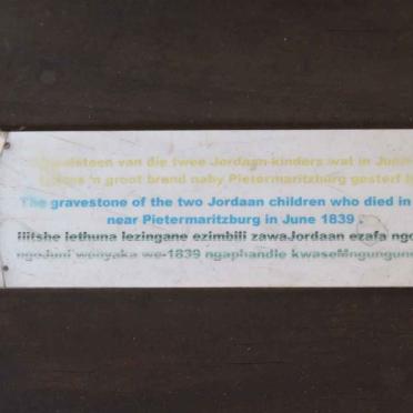 JORDAAN ? - Inligting aangaande Grafsteen