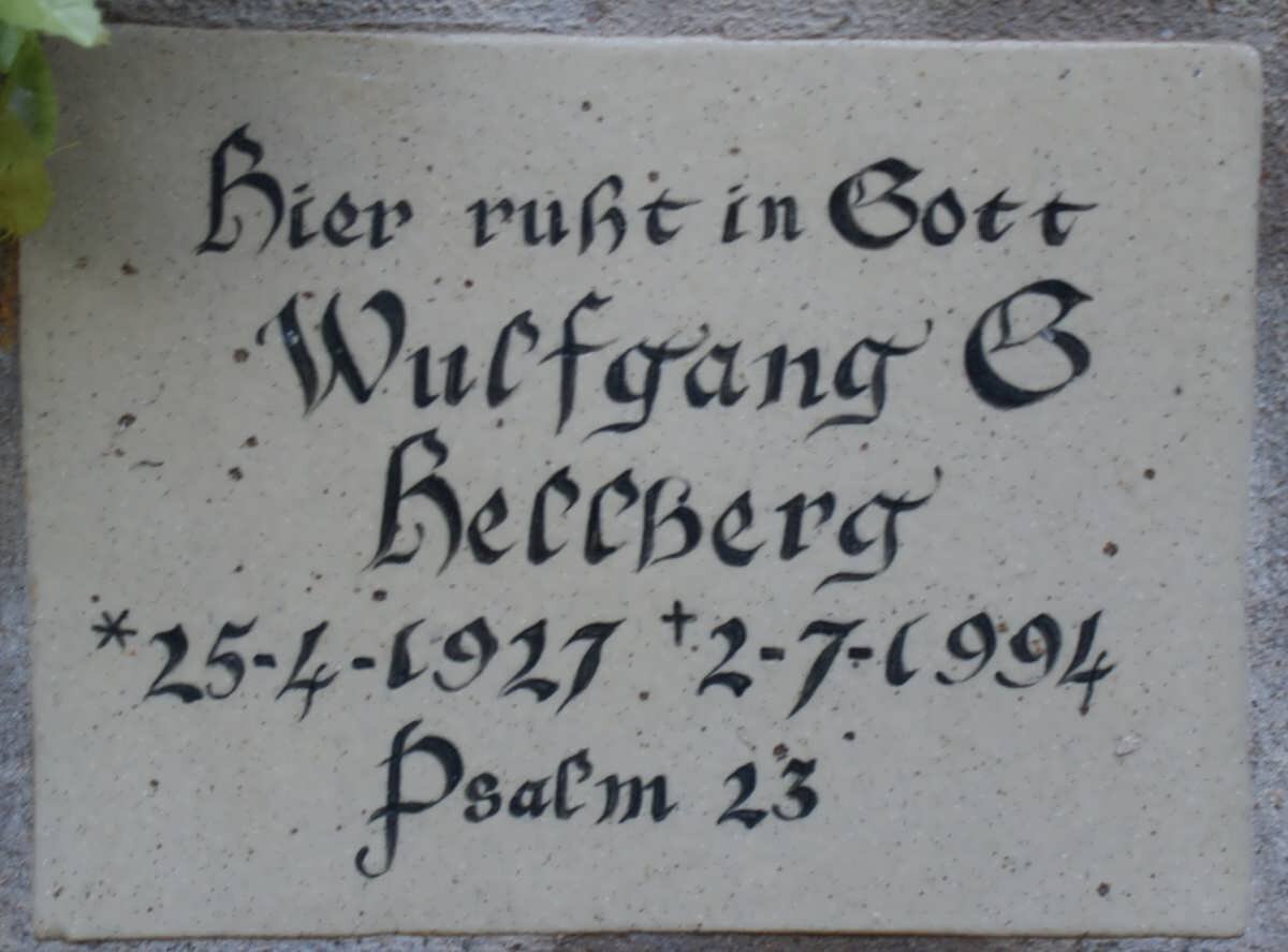 HELLBERG Wulfgang G. 1927-1994