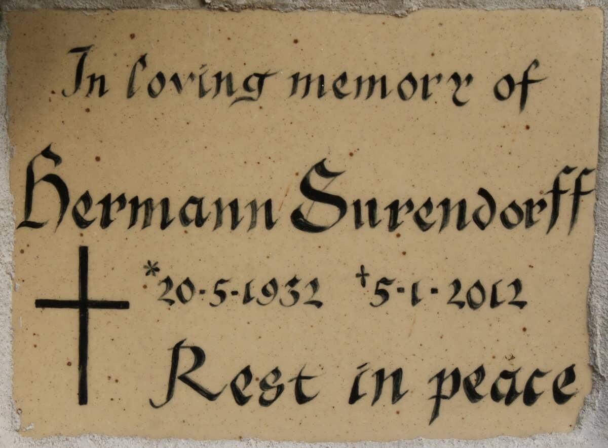 SURENDORFF Herman 1932-2012