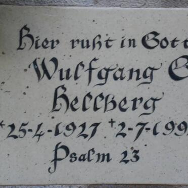 HELLBERG Wulfgang G. 1927-1994
