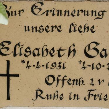 GARZ Elisabeth 1936-2012