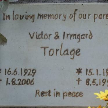 TORLAGE Victor 1929-2006 &amp; Irmgard 1924-1995