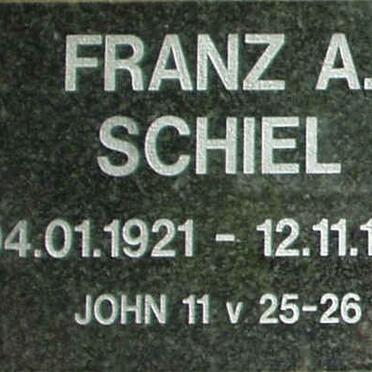 SCHIEL Franz A. 1921-1994