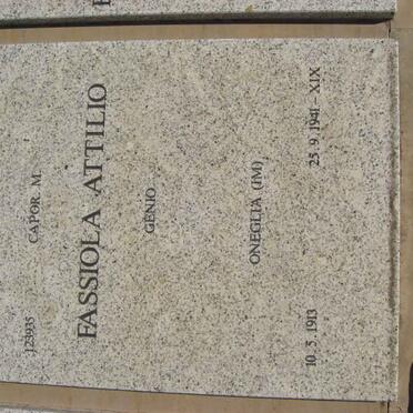 FASSIOLA Attilio 1913-1941