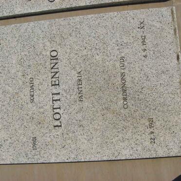 LOTTI Ennio 1921-1942