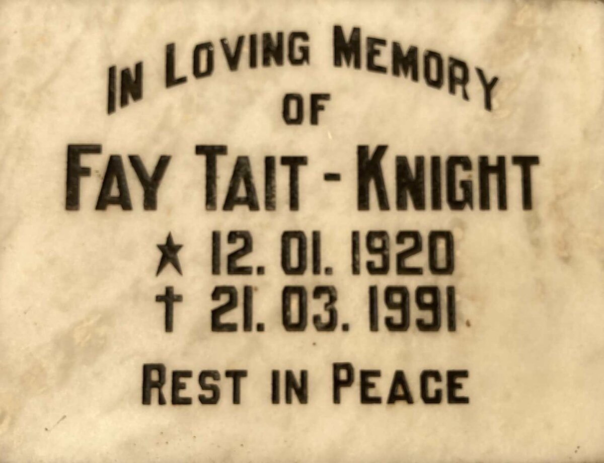 KNIGHT Fay, TAIT 1920-1991