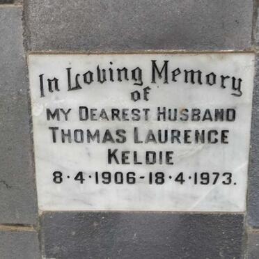 KELDIE Thomas Laurence 1906-1973