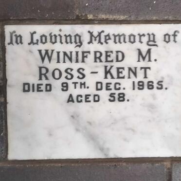 KENT Winifred M., ROSS -1965