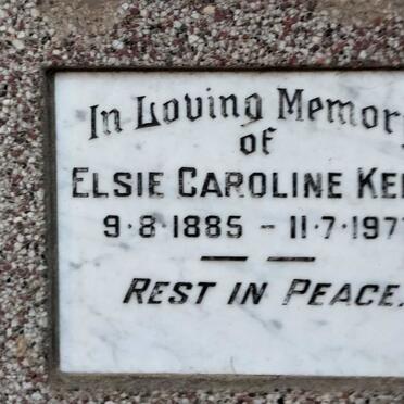 KEMP Elsie Caroline 1885-1977