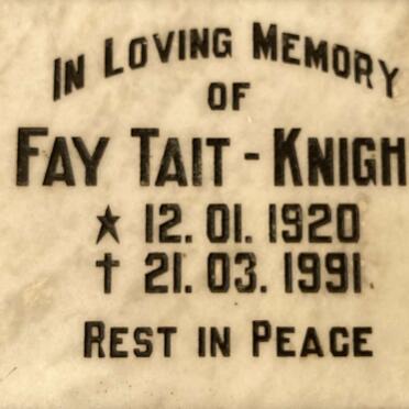 KNIGHT Fay, TAIT 1920-1991