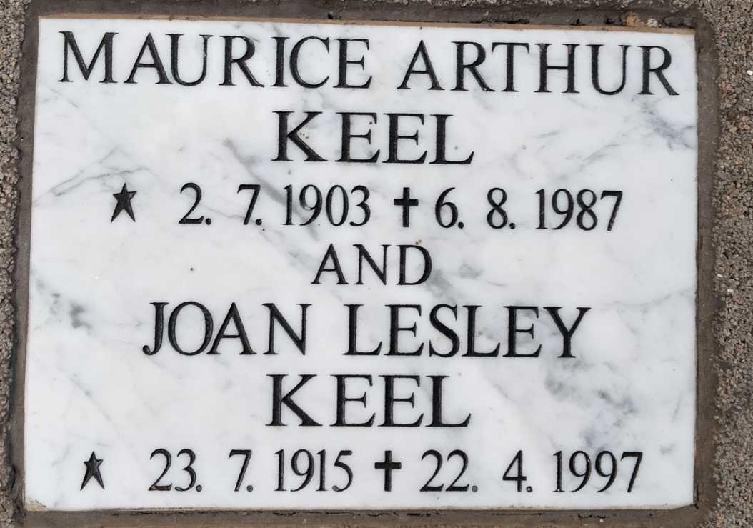 KEEL Maurice Arthur 1903-1987 & Joan Lesley 1915-1997