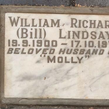 LINDSAY William Richard 1900-1970