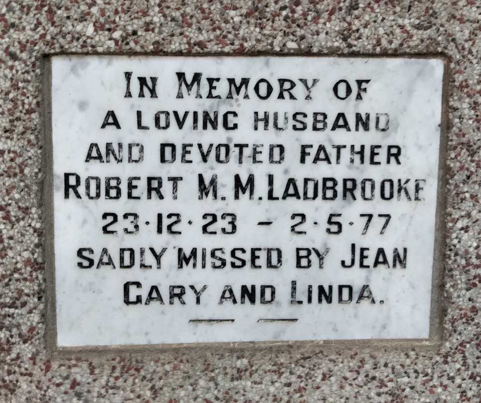 LADBROOKE Robert M.M. 1923-1977